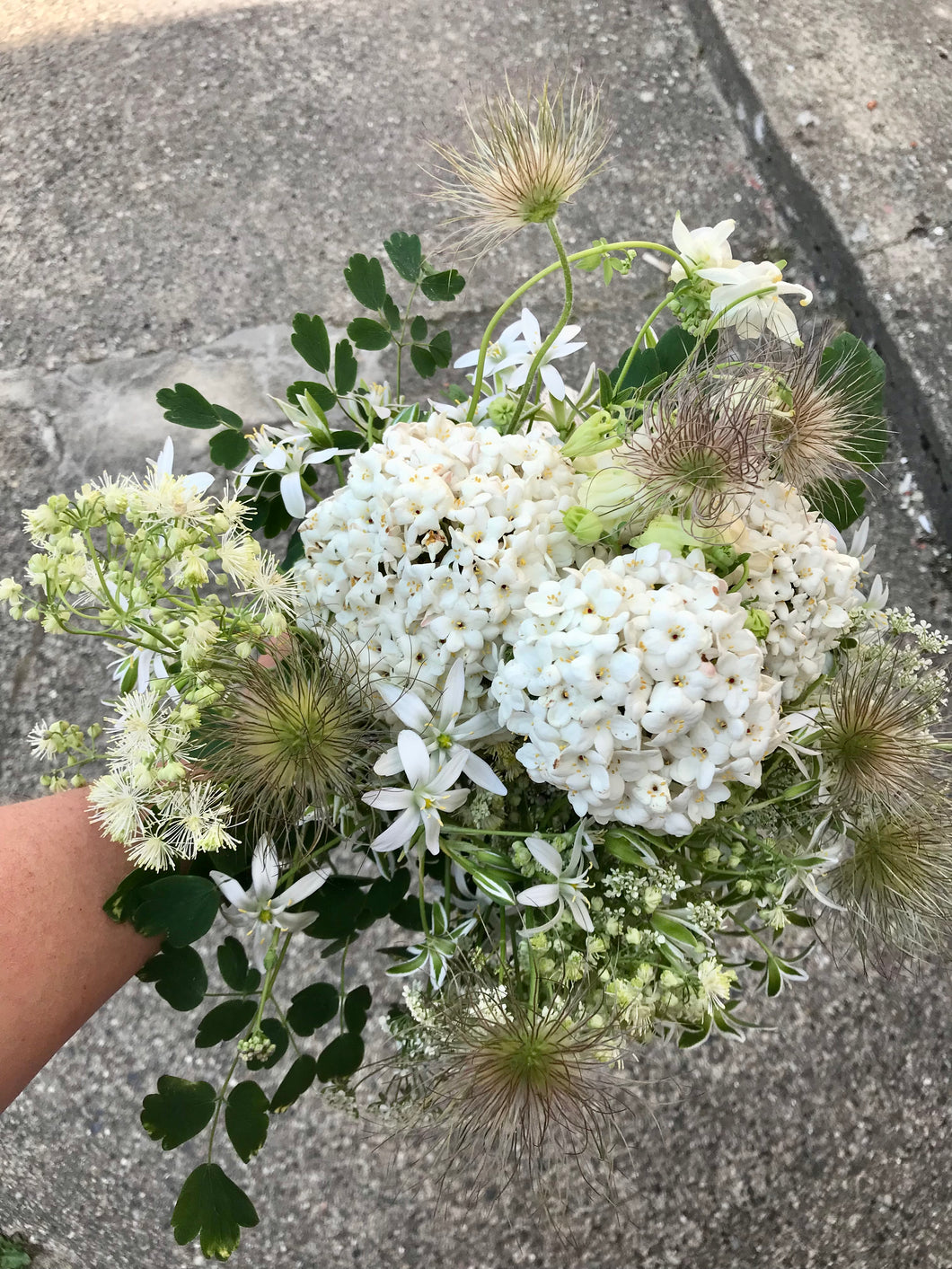 Brudebuket, Hvide Blomster