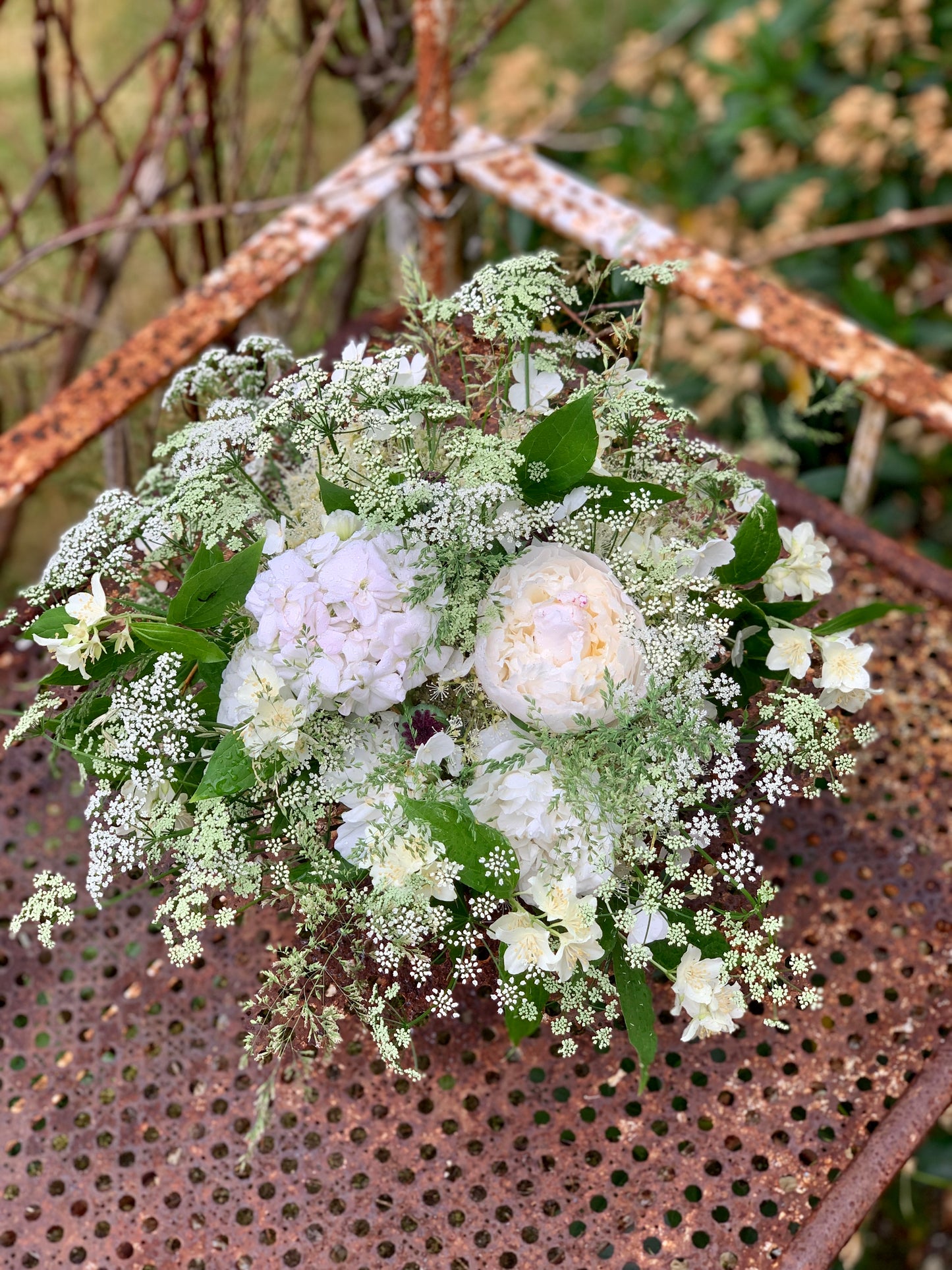 Brudebuket, Hvide Blomster