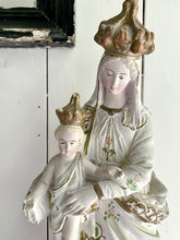 Indlæs billede til gallerivisning Antik Fransk Madonna med Barn
